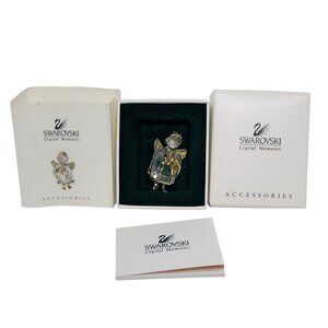 Vintage Swarovski Crystal Memories Reaching Angel Pin (6128)